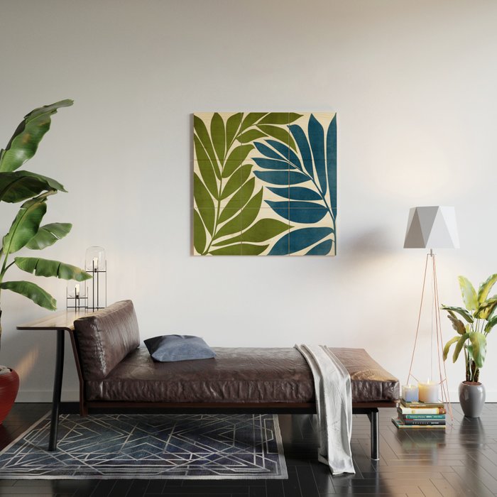 Deep Woods Botanical Painting Wood Wall Art Gallery Image 2