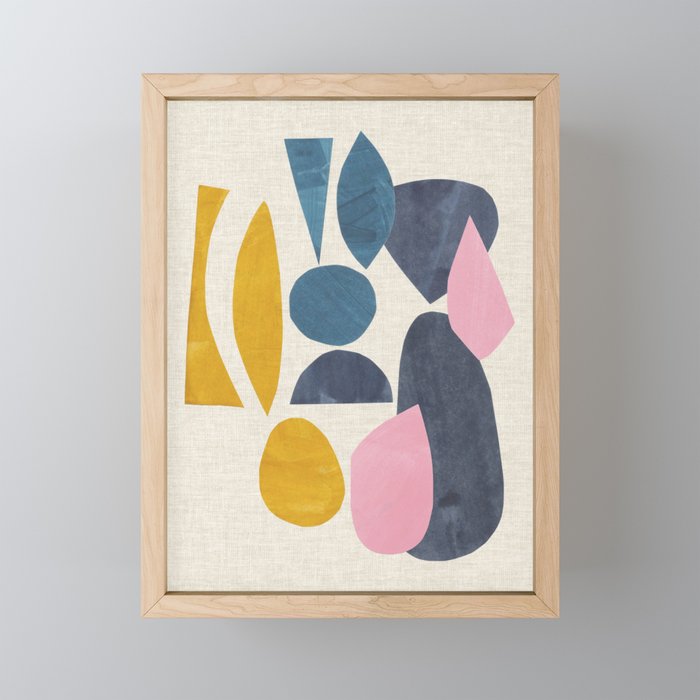 Gold Among Rocks Mini Art Print Gallery Image 1