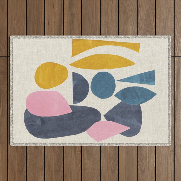 Gold Among Rocks Outdoor Rug Gallery Image 1