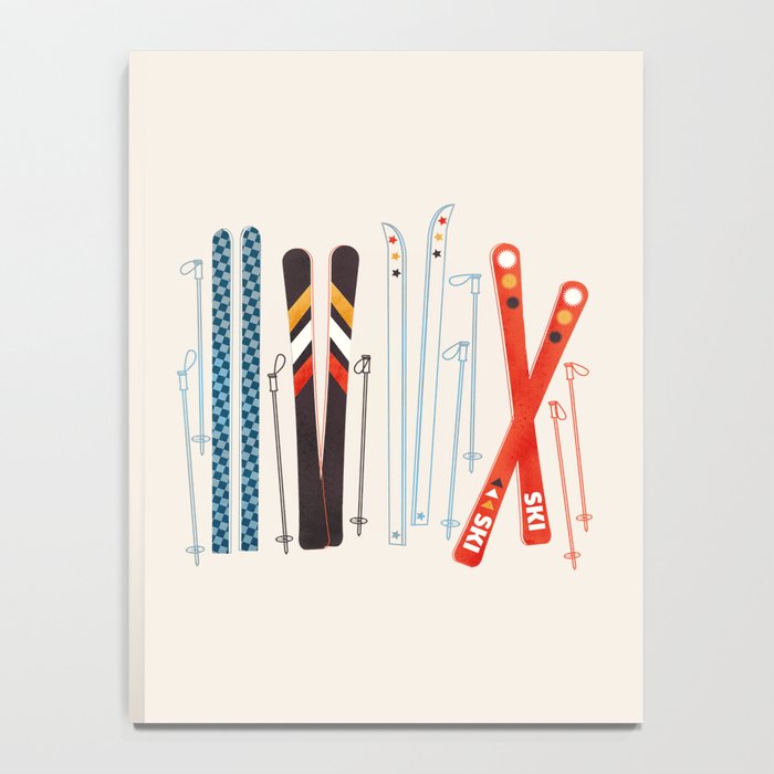 Retro Ski Illustration Notebook Gallery Image 4