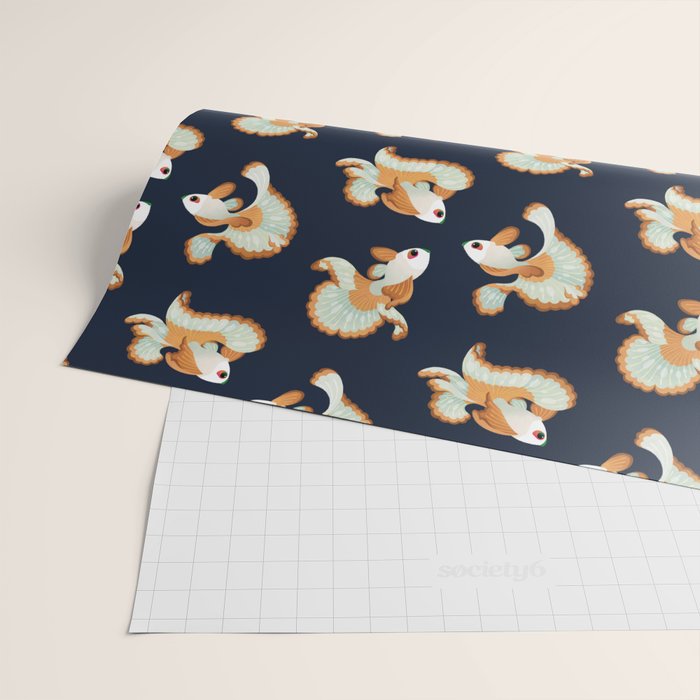Three tosakin goldfish Wrapping Paper Gallery Image 2