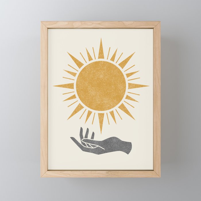 Sunburst Hand Mini Art Print Gallery Image 1