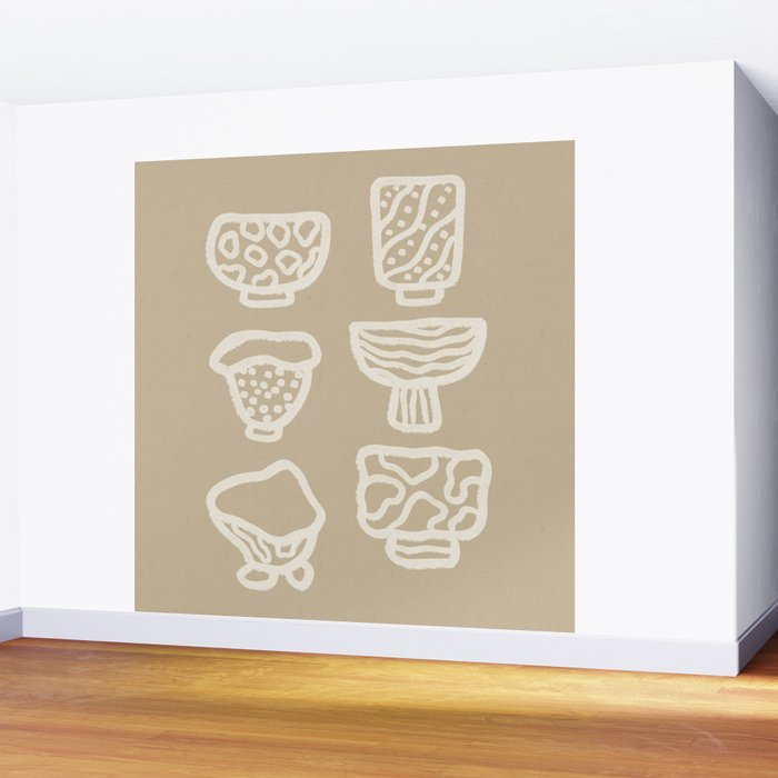 Ceramic Bowls Wall Mural Gallery Image 2