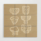 Ceramic Bowls Wood Wall Art Gallery Image 1