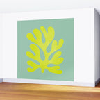 Lime & Sea Green: Matisse Paper Cutouts 06 Wall Mural Gallery Image 2