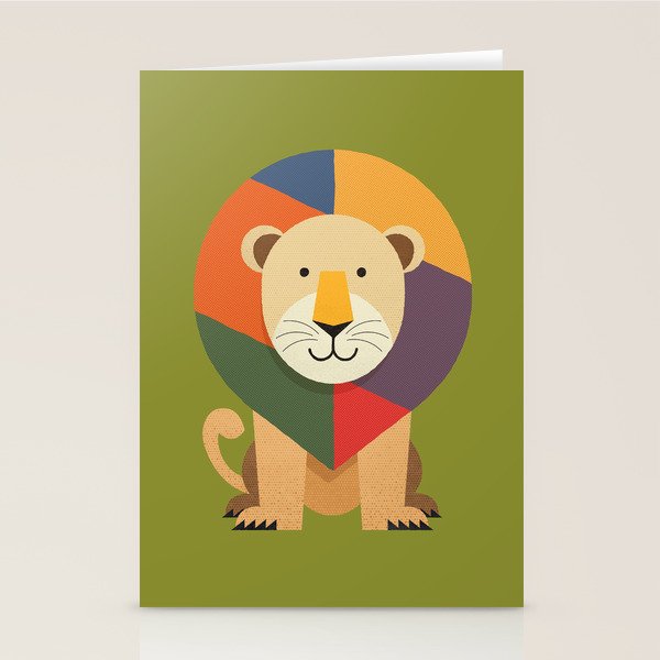 Lion Stationery Card Gallery Image 2