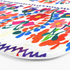 Mexican Fiesta of Flowers  Bath Mat Gallery Image 3