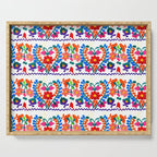 Mexican Fiesta of Flowers  Serving Tray Gallery Image 1