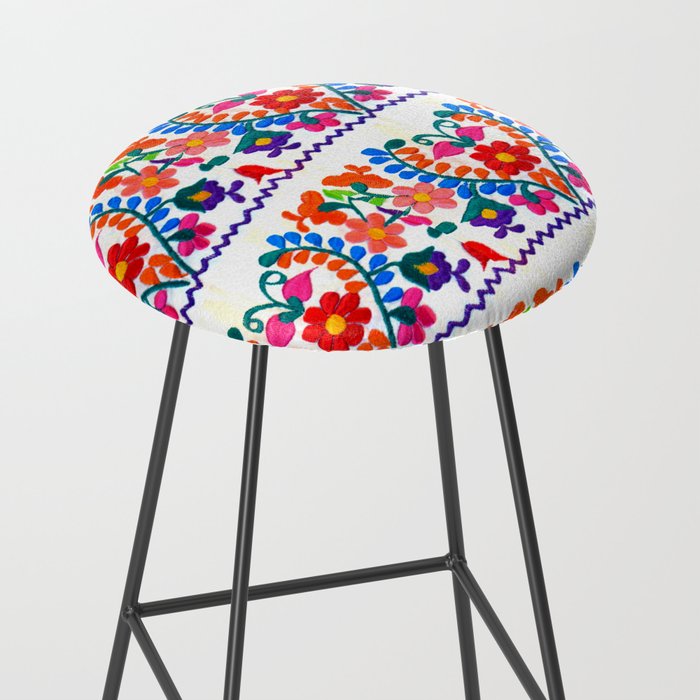 Mexican Fiesta of Flowers  Stool Gallery Image 2