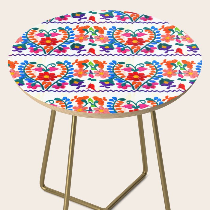 Mexican Fiesta of Flowers  Side Table Gallery Image 2