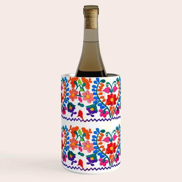 Mexican Fiesta of Flowers  Wine Chiller Gallery Image 1