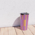 Mixed Stripes Pattern IV Colorful 90s Travel Mug Gallery Image 4