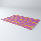 Mixed Stripes Pattern IV Colorful 90s Rug Gallery Image 3