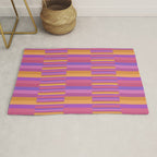 Mixed Stripes Pattern IV Colorful 90s Rug Gallery Image 1