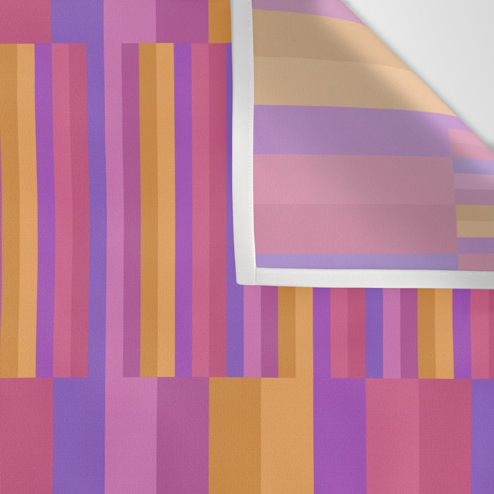 Mixed Stripes Pattern IV Colorful 90s Wall Tapestry Gallery Image 3