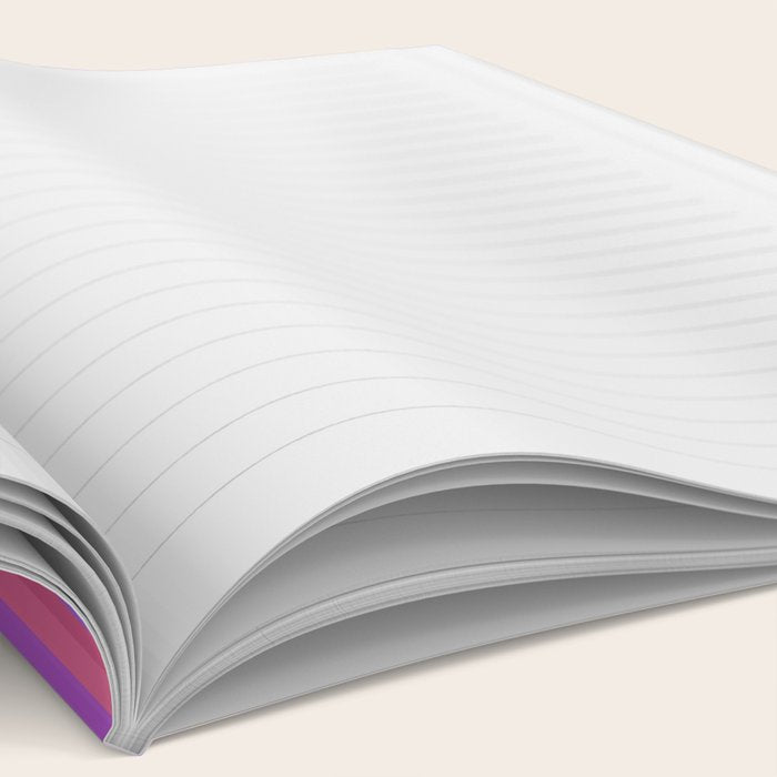 Mixed Stripes Pattern IV Colorful 90s Notebook Gallery Image 2