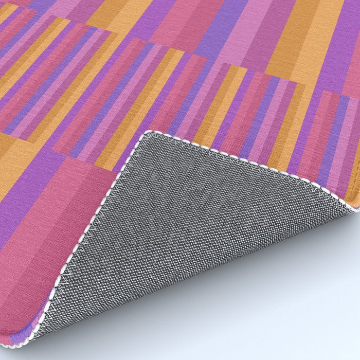 Mixed Stripes Pattern IV Colorful 90s Rug Gallery Image 4