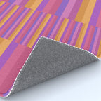 Mixed Stripes Pattern IV Colorful 90s Rug Gallery Image 4