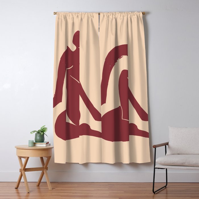 Abstract Art Female Figure 30 Window Curtain Gallery Image 5