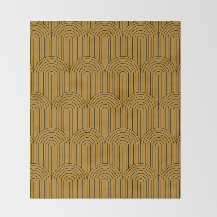 Art Deco Arch Pattern XIII Throw Blanket Gallery Image 2