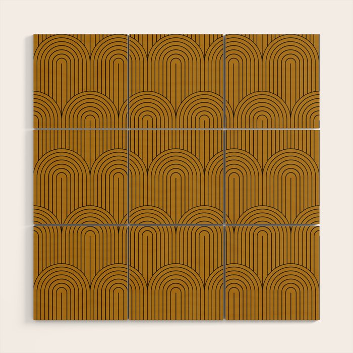 Art Deco Arch Pattern XIII Wood Wall Art Gallery Image 1