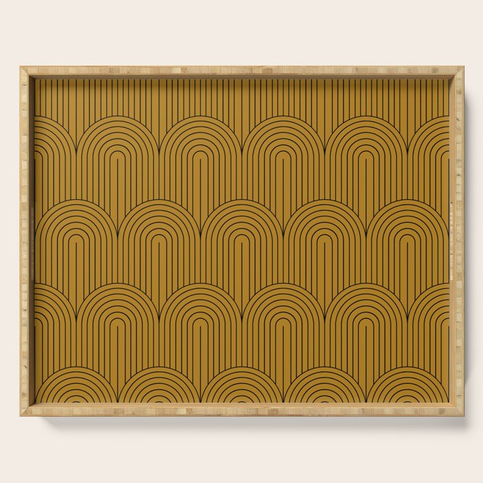 Art Deco Arch Pattern XIII Serving Tray Gallery Image 1