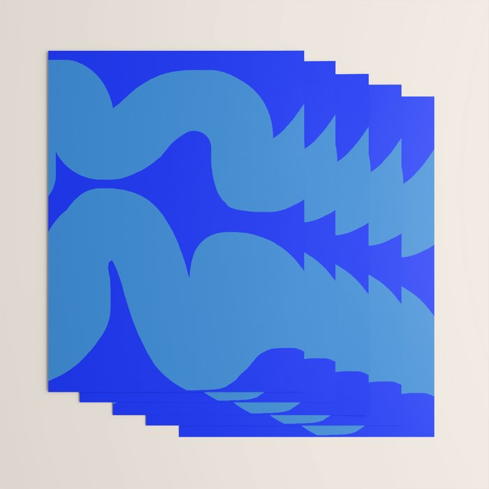 bouncy blue Wrapping Paper Gallery Image 3