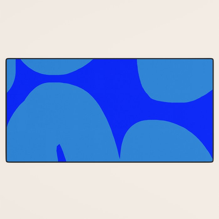 bouncy blue Desk Mat Gallery Image 3
