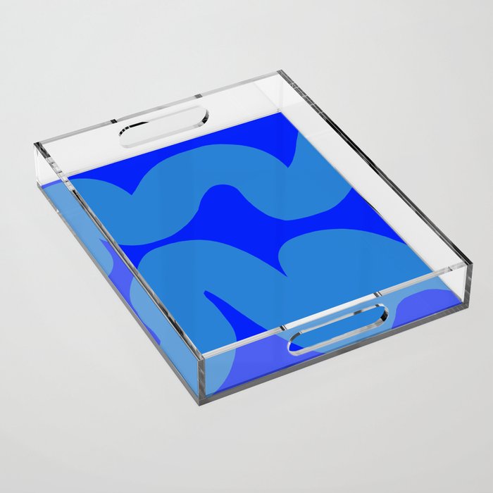 bouncy blue Acrylic Tray Gallery Image 1