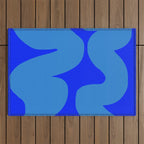 bouncy blue Outdoor Rug Gallery Image 1