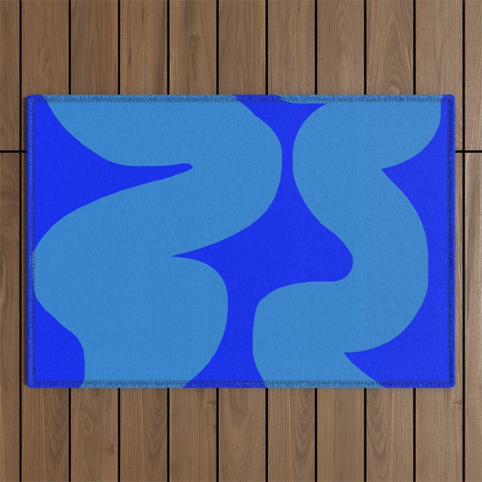 bouncy blue Outdoor Rug Gallery Image 1