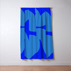 bouncy blue Window Curtain Gallery Image 3