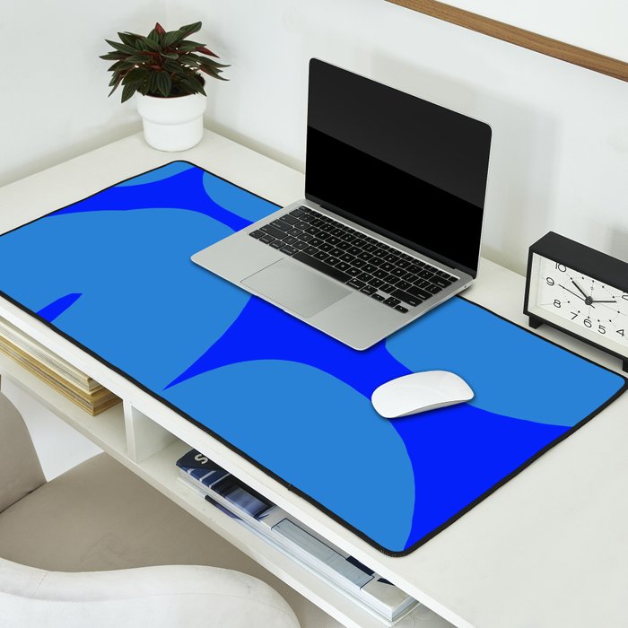 bouncy blue Desk Mat Gallery Image 2