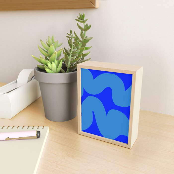 bouncy blue Mini Art Print Gallery Image 2