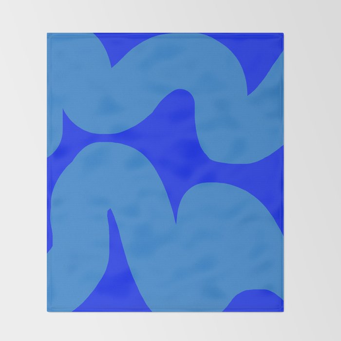 bouncy blue Throw Blanket Gallery Image 2