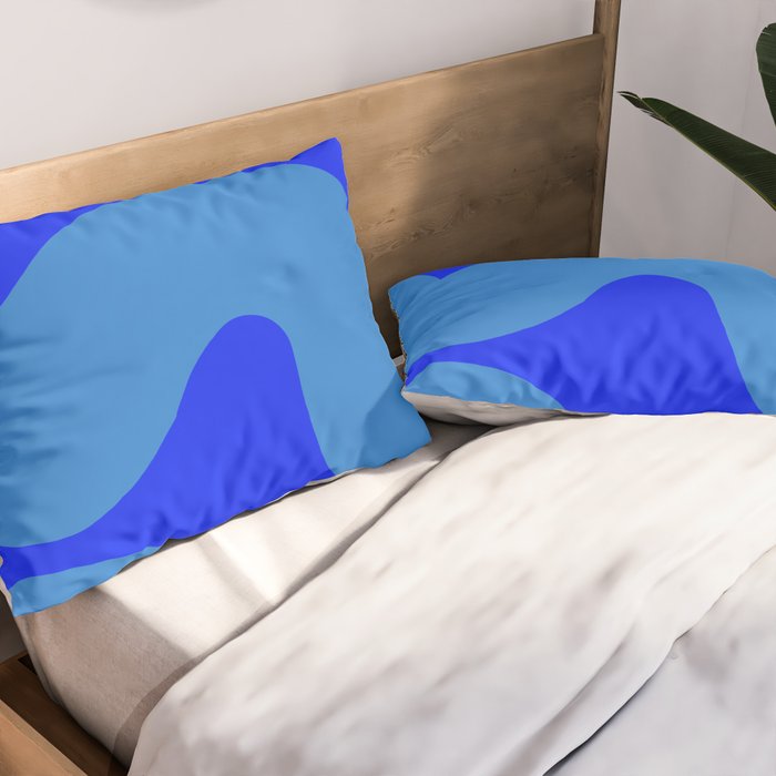 bouncy blue Pillow Sham Gallery Image 2