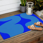 bouncy blue Outdoor Rug Gallery Image 2