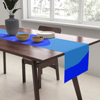 bouncy blue Table Runner Gallery Image 2