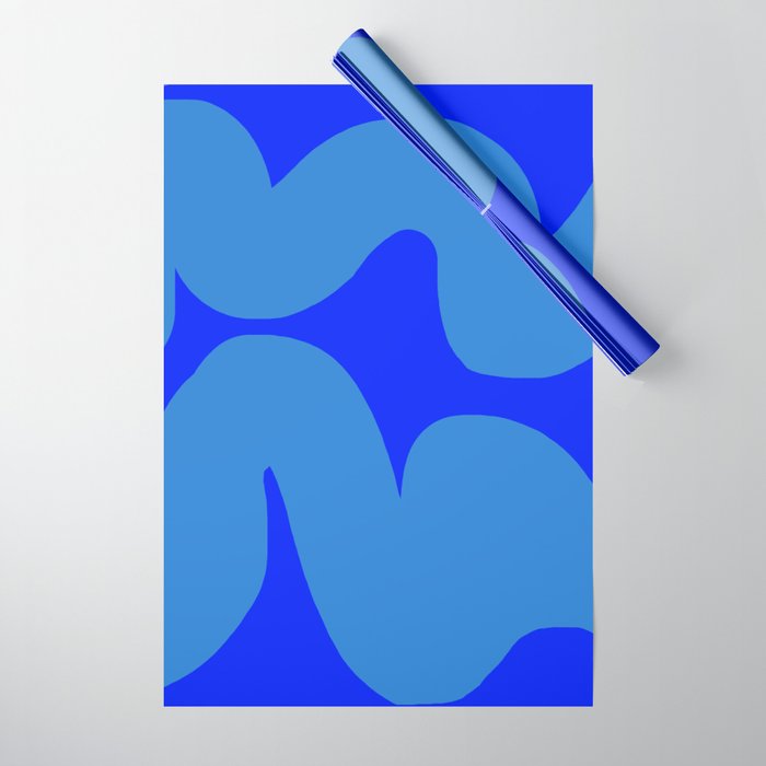 bouncy blue Wrapping Paper Gallery Image 1