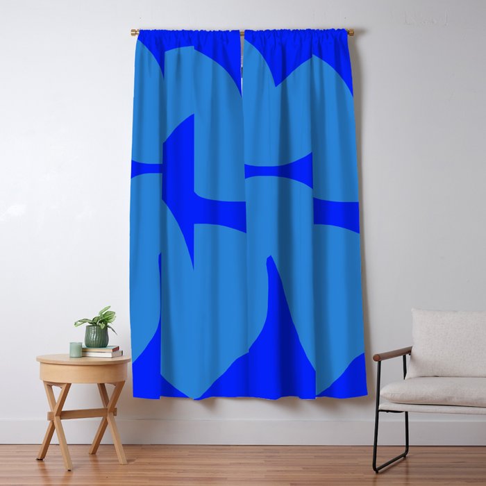bouncy blue Window Curtain Gallery Image 5