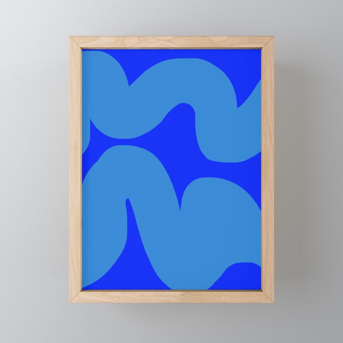 bouncy blue Mini Art Print Gallery Image 1