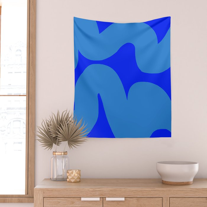 bouncy blue Wall Tapestry Gallery Image 2