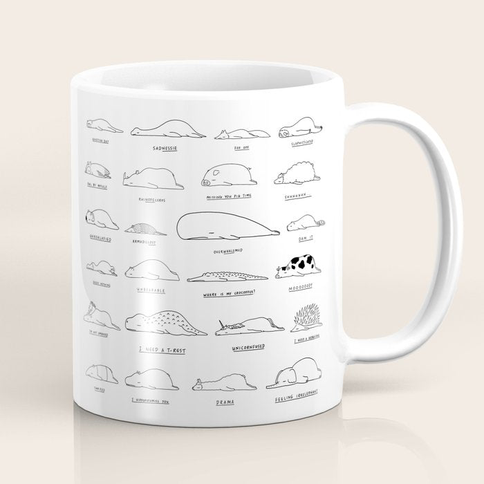 Moody Animals Pattern Coffee Mug Gallery Image 1