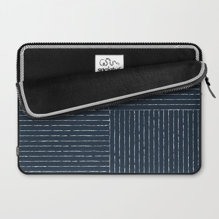 Lines III (Annapolis Blue) Laptop Sleeve Gallery Image 2