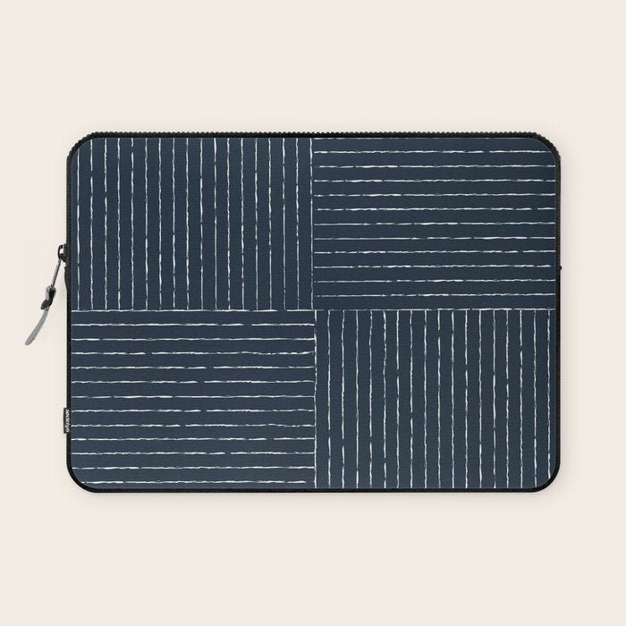 Lines III (Annapolis Blue) Laptop Sleeve Gallery Image 1