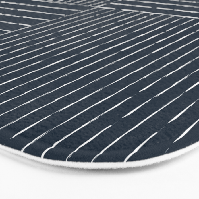 Lines III (Annapolis Blue) Bath Mat Gallery Image 3