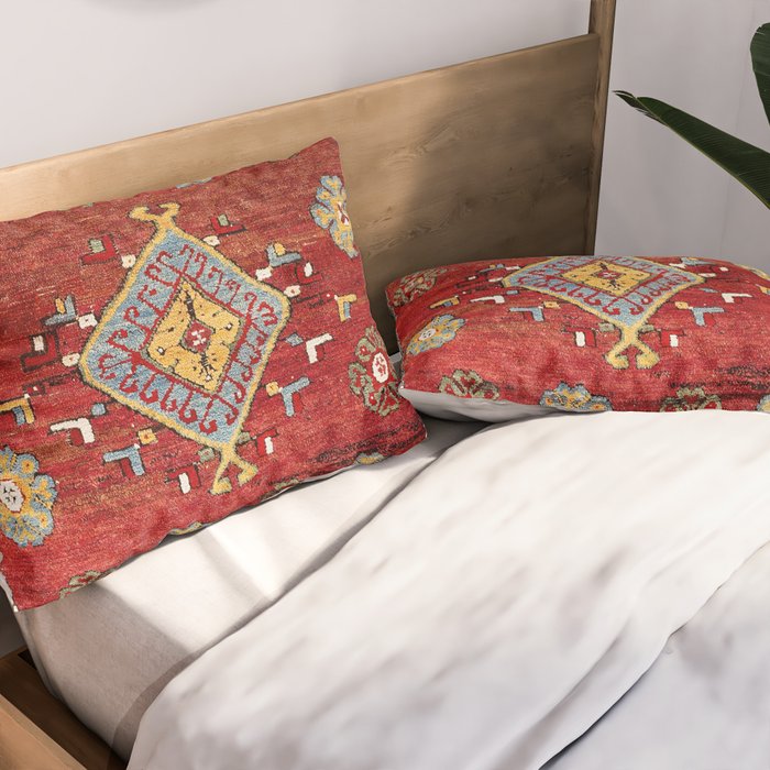 Çal Yatak 19th Century Southwest Anatolian Rug Pillow Sham Gallery Image 2