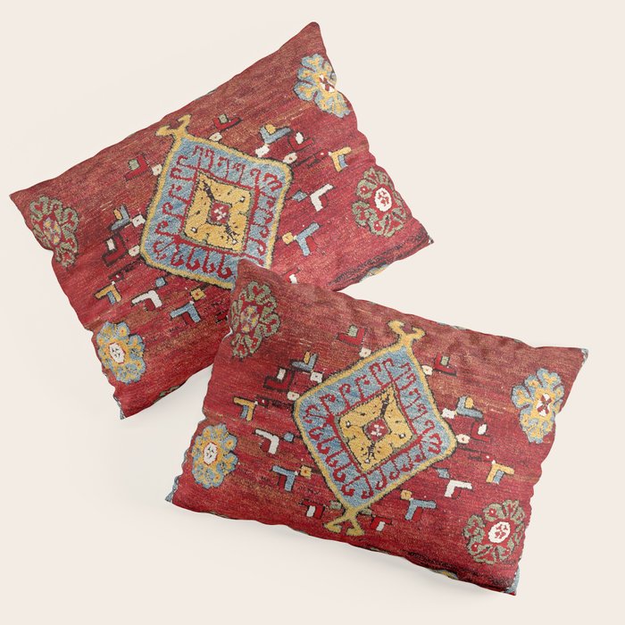Çal Yatak 19th Century Southwest Anatolian Rug Pillow Sham Gallery Image 3