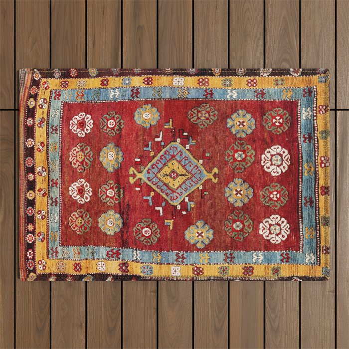 Çal Yatak 19th Century Southwest Anatolian Rug Outdoor Rug Gallery Image 1