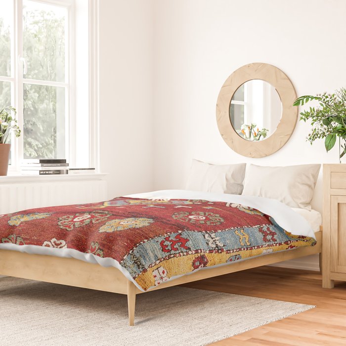Çal Yatak 19th Century Southwest Anatolian Rug Duvet Cover Gallery Image 2